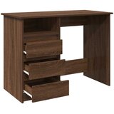 vidaXL Pisalna miza rjavi hrast 102x50x75 cm inženirski les | Shoptok.si