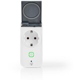 Nedis WIFIPO120FWT - Pametna spoljna utičnica 3680W/230V/Tip F/16A Wi-Fi IP44 Cene