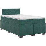  Boxspring krevet s madracem Tamnozelena 120 x 200 cm Bar&amp;scaron;un Slike