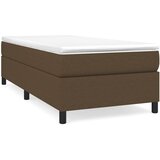  Krevet s oprugama i madracem tamnosmeđi 100 x 200 cm od tkanine | shoptok.hr