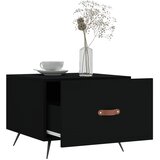  Stolić za kavu crni 50 x 50 x 40 cm od konstruiranog drva | Eponuda.com