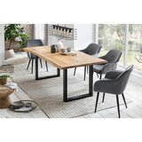 Livetastic Naslanjač Samt, Siva | Shoptok.si