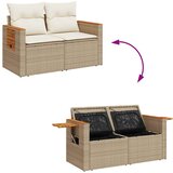  6-dijelni set vrtnih sofa s jastucima bež od poliratana bagrem | shoptok.hr