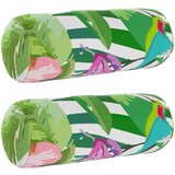  Presvlaka za jastuk 2 pcs HEERLEN Crna Ø 15 x 40 cm Poliester | shoptok.hr