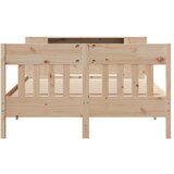 vidaXL Krevet s regalom za knjige bez madraca 140x190 cm od borovine | shoptok.hr