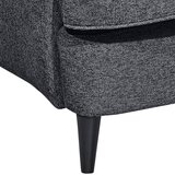 MID.YOU FOTELJ Z OPORO ZA GLAVO, antracit tekstil, leseni material | Shoptok.si