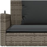  Klupa za ljuljanje s jastucima siva 119x56x48 cm od poliratana | Eponuda.ba