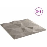  Zidne panele 48 pcs Betonska siva 50 x 50 cm XPS pjena | Eponuda.com