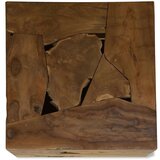  Stolić za kavu od prave tikovine 50 x 50 x 35 cm smeđi | shoptok.hr