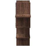 vidaXL Stenska polica rjavi hrast 124,5x18x60,5 cm inženirski les | Shoptok.si