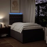  Krevet box spring s madracem tamnosmeđi 120 x 190 cm od tkanine | shoptok.hr