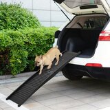  Sklopiva rampa za pse crna 153 x 40 x 12,5 cm od plastike | Eponuda.com