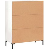 vidaXL Komoda visok sijaj bela 69,5x34x90 cm inženirski les | Shoptok.si