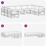  Set vanjskih sofa 7 pcs Čvrsto drvo akacije | shoptok.hr