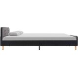 vidaXL Posteljni okvir temno sivo platno 120x200 cm Cene