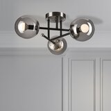  Plafonski luster MALENA 3xE14/5W/230V crna/zadimljena | Eponuda.com