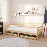The Living Store Dnevna postelja s predali 90x200 cm trdna borovina - Dnevna Postelja, (21508612) | Shoptok.si