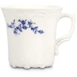 Bela/modra porcelanasta skodelica za kapučino 200 ml Retro –