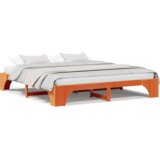  Konstrukcija postelje Voskast rjav 200 x 200 cm, (5000126227) | Shoptok.si