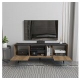 Hanah home tv polica ekvador walnut black | ePonuda.com