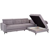 Premium Living sedežna garnitura barletta, siva, ležišče, predal | Shoptok.si