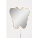 Hanah home ogledalo sa led osvetljenjem butterfly silver yellow | ePonuda.com