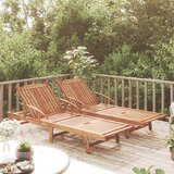  Ležaljke za sunčanje 2 kom od masivnog bagremovog drva | shoptok.hr