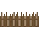  Zidno uzglavlje boja meda 204x3x80 cm masivna borovina | shoptok.hr