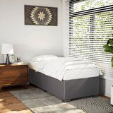 Maison Chic Posteljni okvir - Enojna postelja - Postelja za odrasle siv 80x200 cm umetno usnje-J8979, (21770354) | Shoptok.si