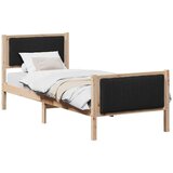  Okvir kreveta Smeđa i crna 80 x 200 cm Masivna borovina | shoptok.hr