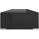  Stalak za TV /Monitor Prozirno Staklo Crni 90x30x13 cm | shoptok.hr
