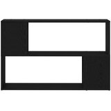  Polica za knjige crni hrast 100x24x63 cm od konstruiranog drveta | shoptok.hr