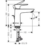 Hansgrohe 71710990 Talis E 110 armatura za umivalnik | Shoptok.si