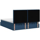  Krevet od pjene s madracem i LED-om Plava 160 x 200 cm Tkanina - Plava 160 x 200 cm Dizajn linija | shoptok.hr