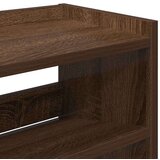 vidaXL Regal za čevlje rjav hrast 80x25x81 cm inženirski les | Shoptok.si