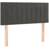 Box spring krevet s madracem tamnosivi 90x190 cm baršunasti | shoptok.hr