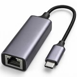 E-green usb3.1 tip c to lan ethernet 10/100/1000 gigabit ethernet rj-45 crni Adapter ( 25705 ) Cene