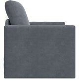 SOFA na podu Single Convertible Velur 74x77x81 cm Tamno siva | shoptok.hr