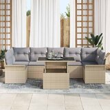  Sjedeća garnitura za vrt 8 kom. Bež [Sintetički]: Poli Ratan 289 x 132,5 x 85 cm | shoptok.hr