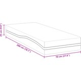  Vzmetnica Bela in siva 70 x 200 cm žakardna tkanina, (5000288658) | Shoptok.si