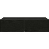 vidaXL Stenska polica s predali črn 60x26,5x15 cm inženirski les | Shoptok.si
