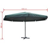  Senčnik Zelene Barve Aluminij 500 cm | Shoptok.si