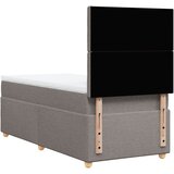  Krevet s oprugama i madracem smeđesivi 80x200 cm od tkanine | shoptok.hr