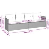  5-dijelni set vrtnih sofa s jastucima poliratan smeđi | shoptok.hr