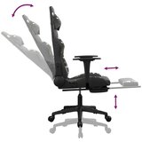  Masažni gaming stol z oporo za noge črn in kamuflažen um. usnje, (21152250) | Shoptok.si