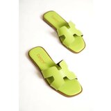 Capone Outfitters Mules - Green - Flat Cene
