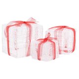  Ukrasne akrilne božićne kutije za poklone 3 kom šarene | shoptok.hr