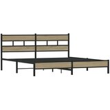 Metalni okvir kreveta bez madraca boja hrasta sonome 180x200 cm | shoptok.hr