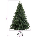  Umjetno božićno drvce s nogom 120 cm 150 LED lampica - Zelena 120 cm s LED svjetlima | shoptok.hr
