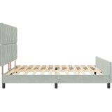  Krevet s opruga kutije Svjetlosiva 180 x 200 cm Baršun | shoptok.hr